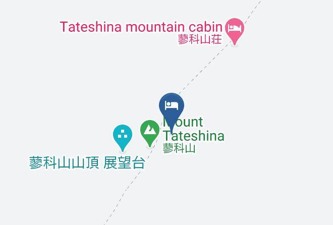 Chino City - Tateshina Mountain Top Hut Maps