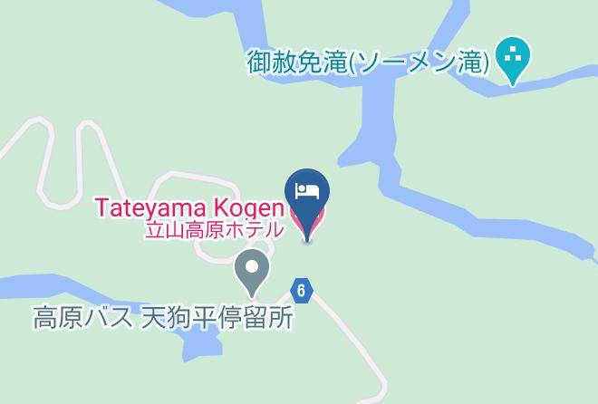 Tateyama Townnakaniikawa District - Tateyama Kogen Hotel Maps