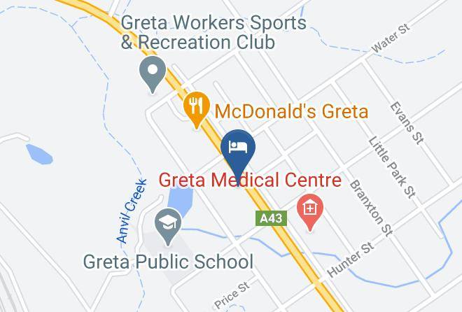 Cessnock - Tattersalls Hotel Greta Maps