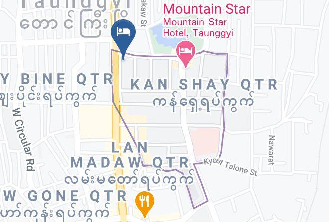 Taunggyi - Taunggyi Golden Win Hotel Maps