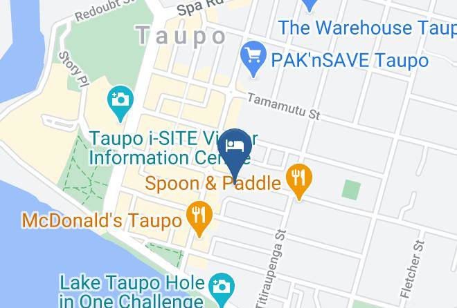 Taupo - Taupo Urban Retreat Backpackers Maps
