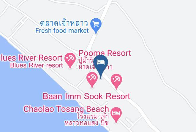 Amphoe Tha Mai - Tawan Ron Resort Maps