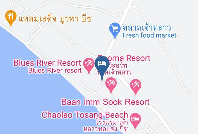 Amphoe Tha Mai - Tawanrung Resort Chaolao Beach Maps