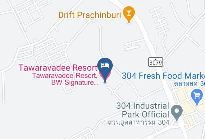 Amphoe Si Maha Phot - Tawaravadee Resort Maps