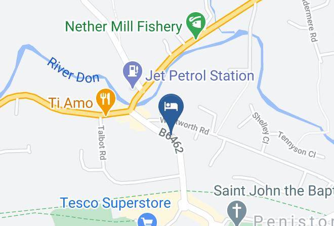 Barnsley - Taylor's Bed And Breakfast Maps
