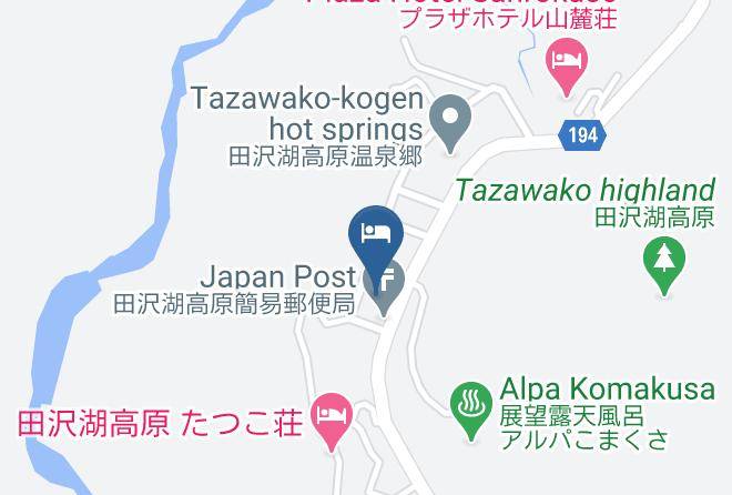 Semboku City - Tazawa Plateau Hotel Maps