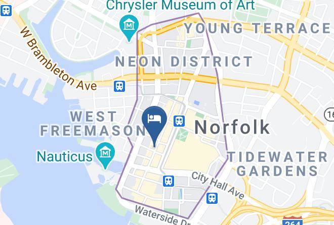 Norfolk City - Hilton Norfolk The Main Maps