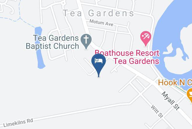 Mid Coast - Tea Gardens Motel Maps
