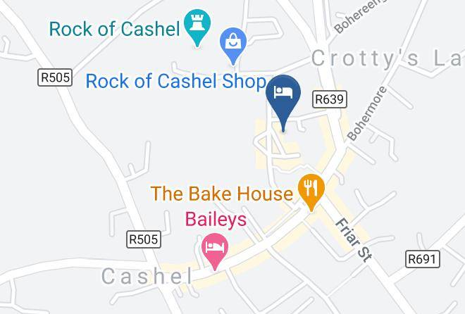 Cashel - Teac Watties Bed And Breakfast Maps