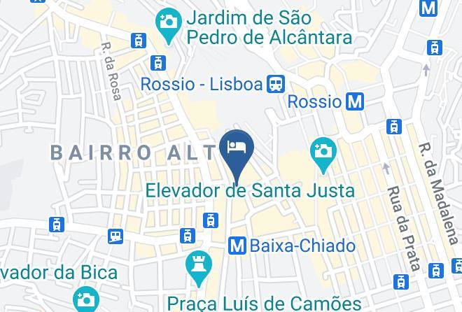 Lisbon - Teatro Boutique B&b Maps