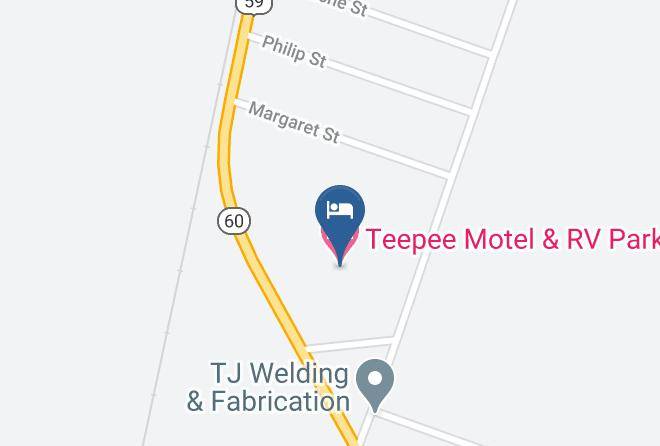 Wharton - Teepee Motel & Rv Park Maps