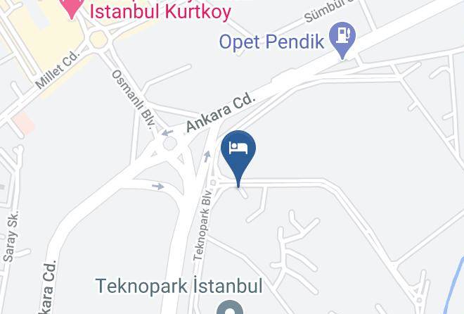 Pendik - Teknosports Otel Maps