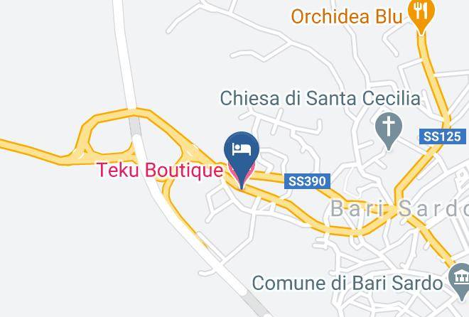 Nuoro - Teku Boutique Hotel Maps