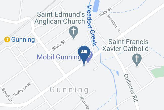 Telegraph Hotel Gunning Map