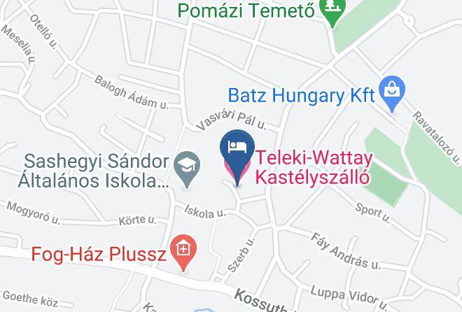 Pomaz - Teleki Wattay Castle Hotel Maps