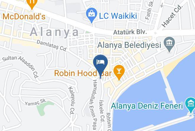 Alanya - Temiz Hotel Maps