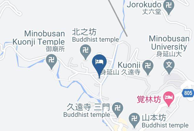 Minobu Townminamikoma District - Temple Hotel Takeibo Maps