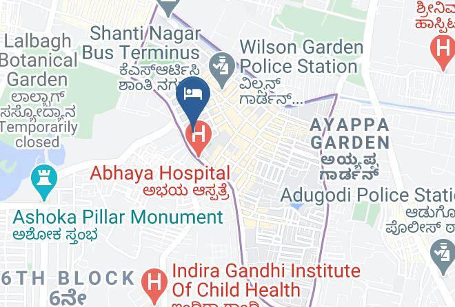 Bengaluru - Temple Tree Hotel Maps