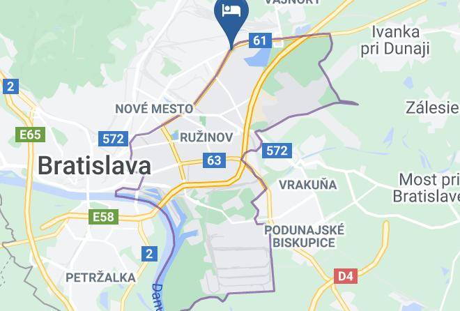 Bratislava Ruzinov - Tempus Club Garni Hotel Maps