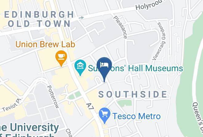Edinburgh City - Ten Hill Place Hotel Maps