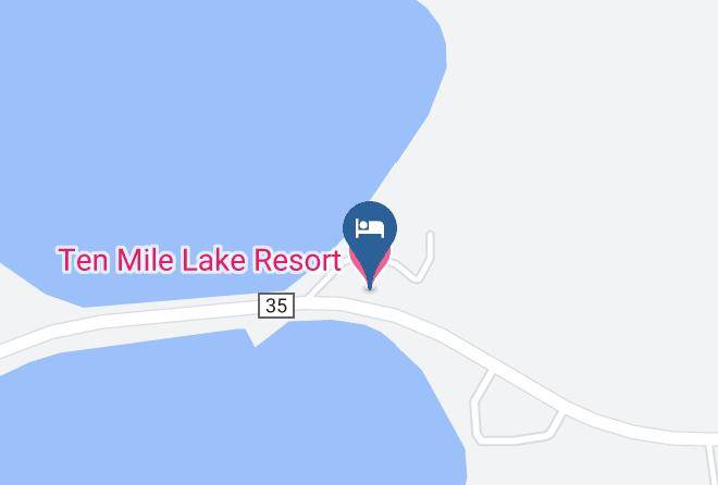 Ten Mile Lake Resort Map