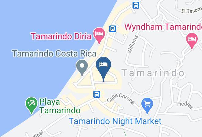 Santa Cruz - Ten North Tamarindo Beach Hotel Maps