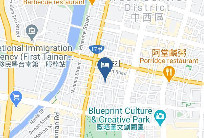 West Central District - Tenements Cabin Tainan Bed And Breakfast Maps