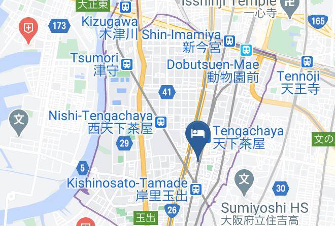 Osaka City Nishinari Ward - Tengachaya Residence East Maps