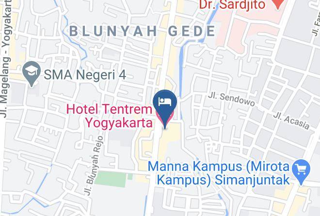 Kota Yogyakarta - Hotel Tentrem Yogyakarta Maps