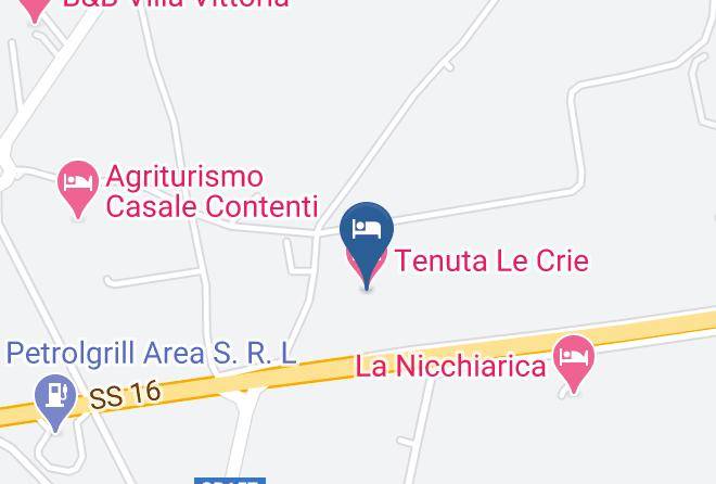Lecce - Tenuta Le Crie Maps