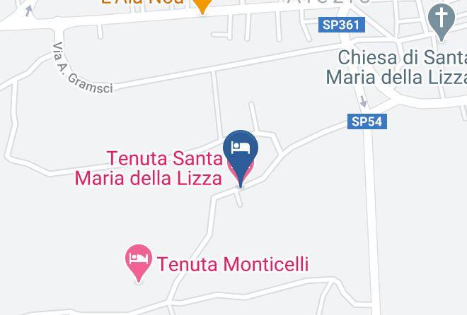 Lecce - Tenuta Santa Maria Della Lizza Maps