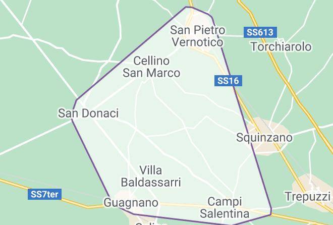 Lecce - Tenute Gilberto Maci Maps