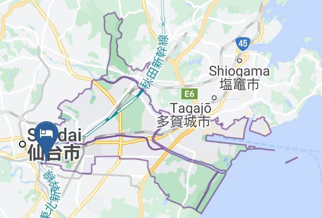 Sendai City Miyagino Ward - Tenza Hotel At Sendai Station Maps