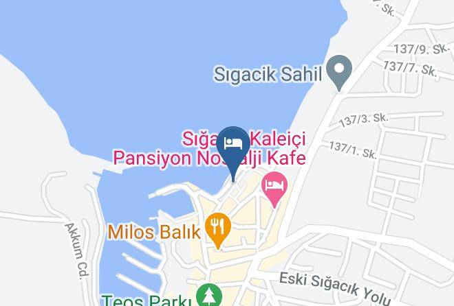 Seferihisar - Teos Lodge Pansiyon & Restaurant Maps