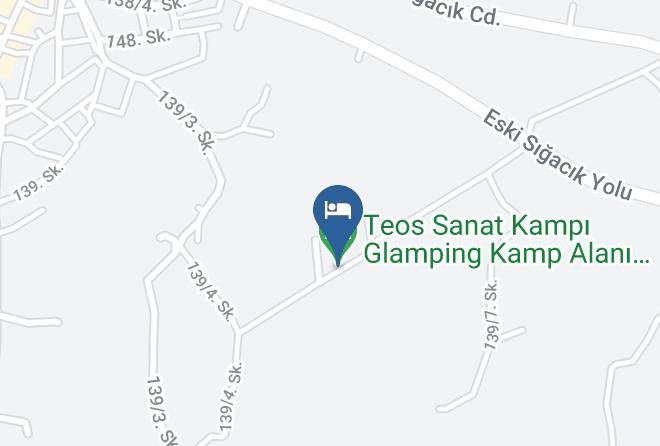 Seferihisar - Teos Sanat Kampi Glamping Kamp Alani Oda Konaklama Maps
