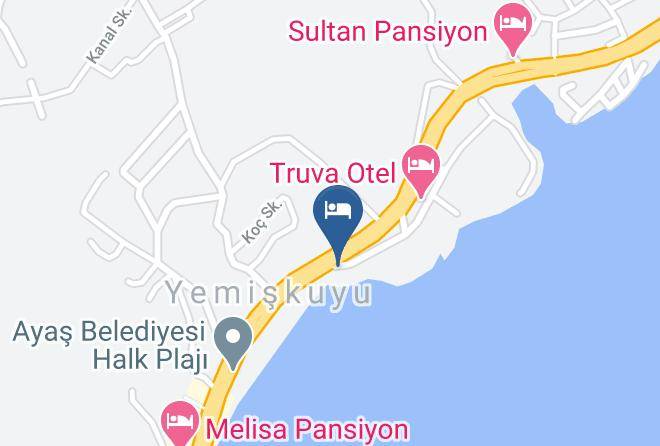 Tepe Beach Hotel & Beach Club Map