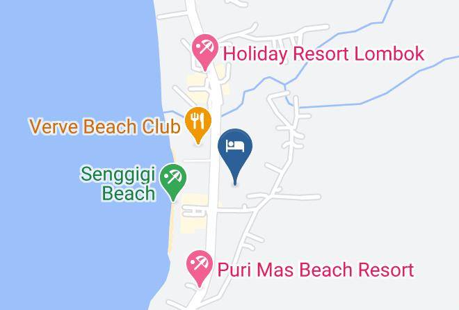 West Lombok Regency - Teras Lombok Bungalow Maps