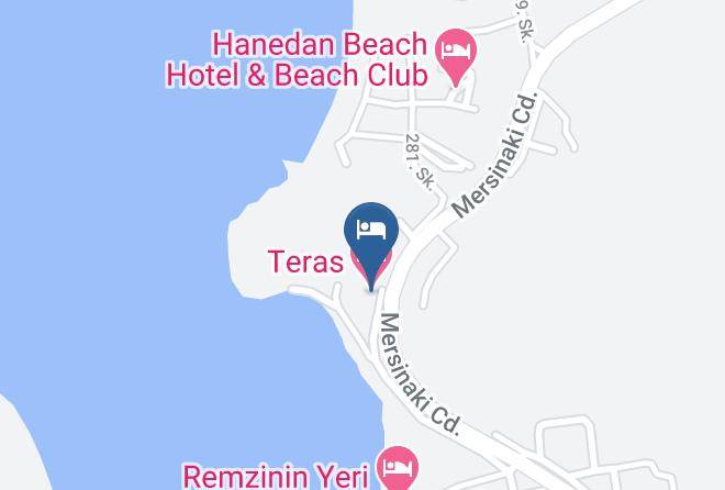 Foca - Teras Motel Maps