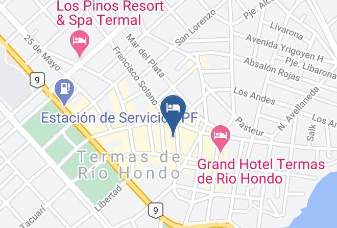Rio Hondo - Termas De Miraflores Maps
