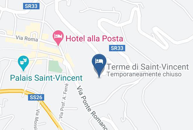 Aosta - Terme Di Saint Vincent Maps