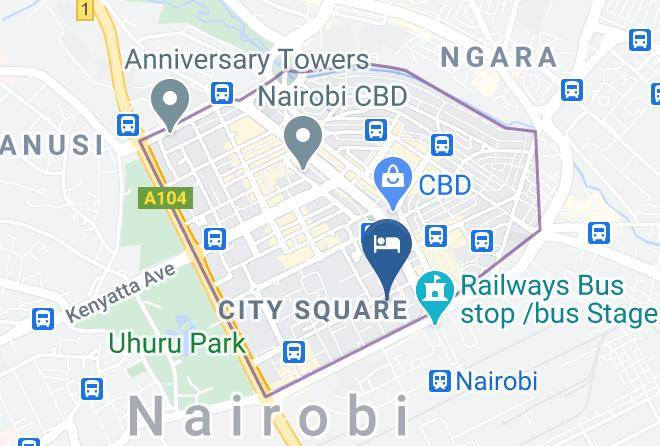 Nairobi - Terminal Hotel Maps
