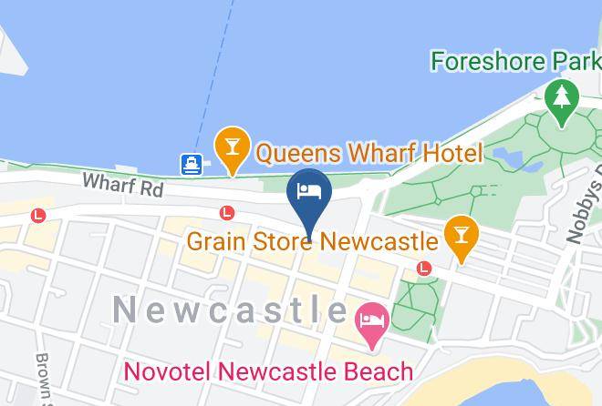 Newcastle - Terminus Apartment Hotel Maps