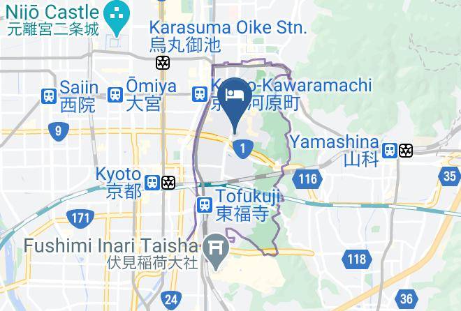 Kyoto City Higashiyama Ward - Terrace Kiyomizu Kyoto Maps