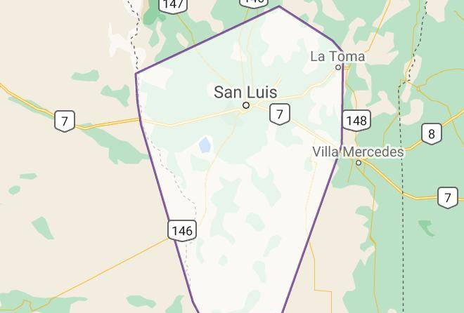 La Capital San Luis - Terrasole Cabanas Maps