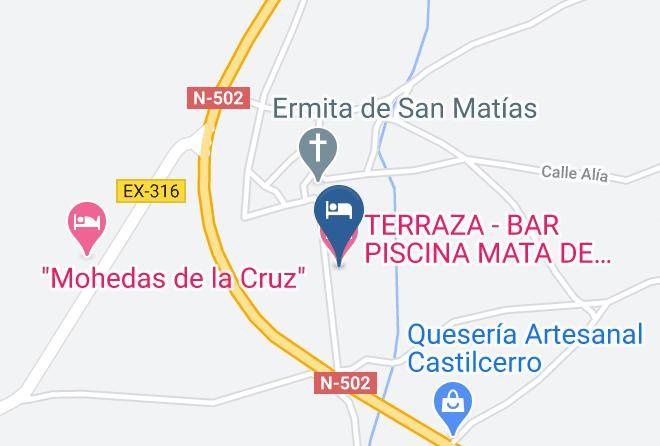 Terraza Bar Piscina Mata De Alcantara Map