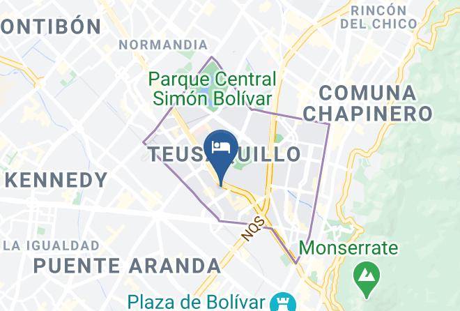 Terraza Hotel Bogota Map