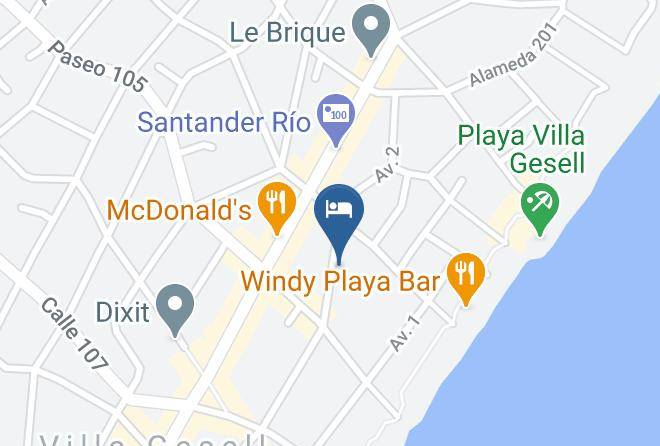Villa Gesell - Terrazas Club Hotel Maps