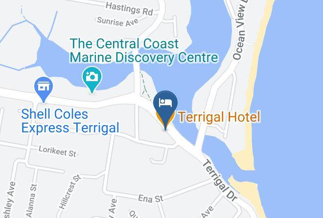 Central Coast - Terrigal Hotel Maps