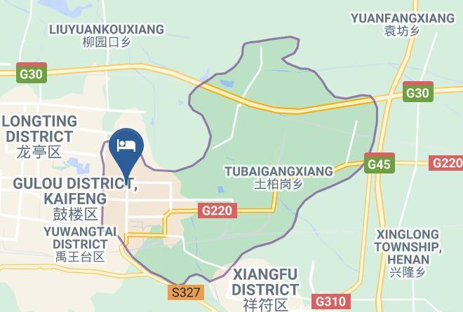 Kaifeng - Tesiyuan Hotel Maps