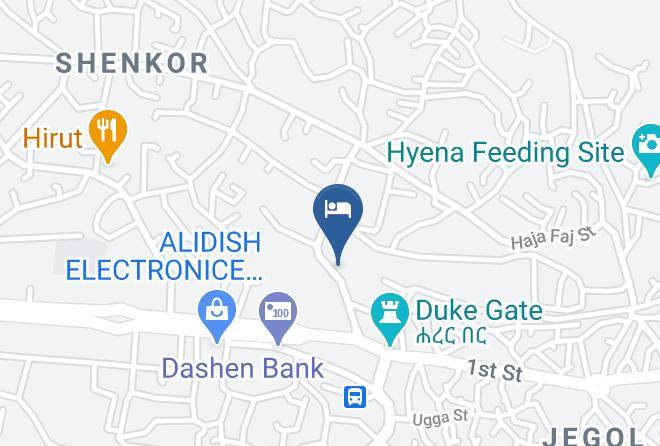 Harer Zuria - Tewodros Hotel Maps